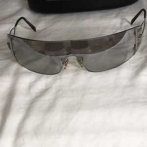 Versace sunglasses light blue/gray. Mirrored $40.